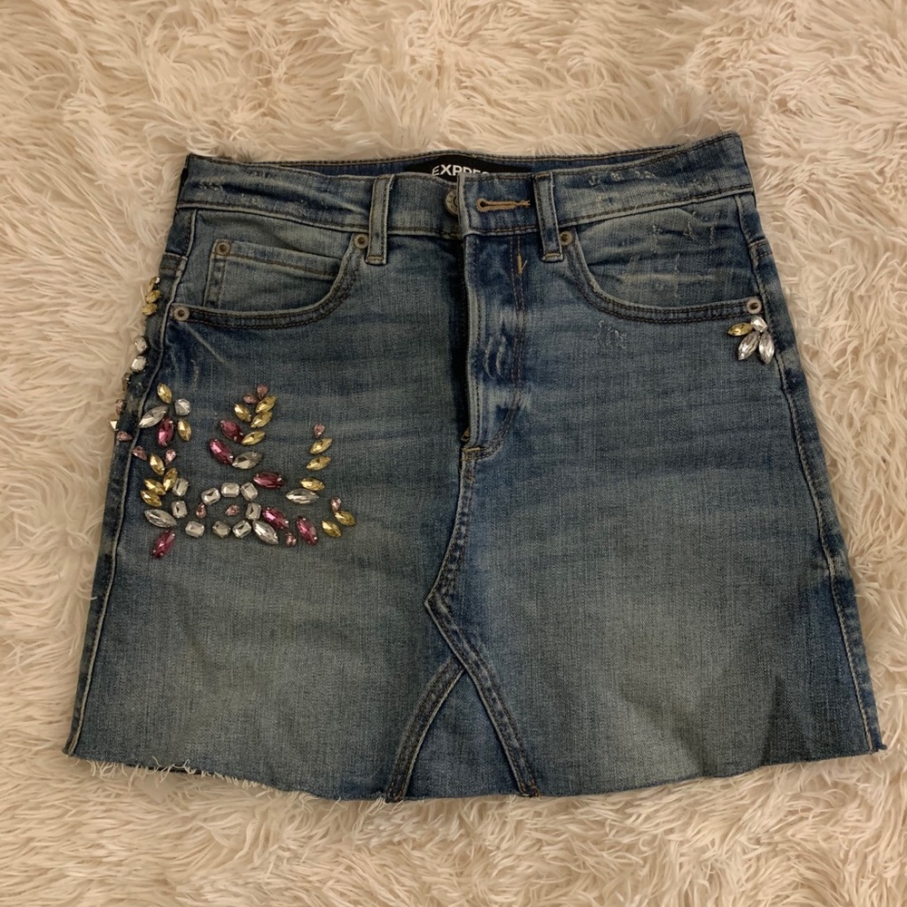 Express studded miniskirt